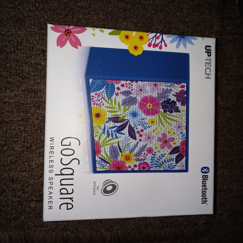 Floral bluetooth small square speaker